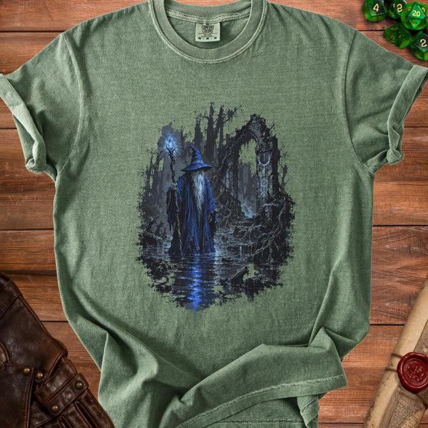 Mystic Wizard T-shirt in Moss