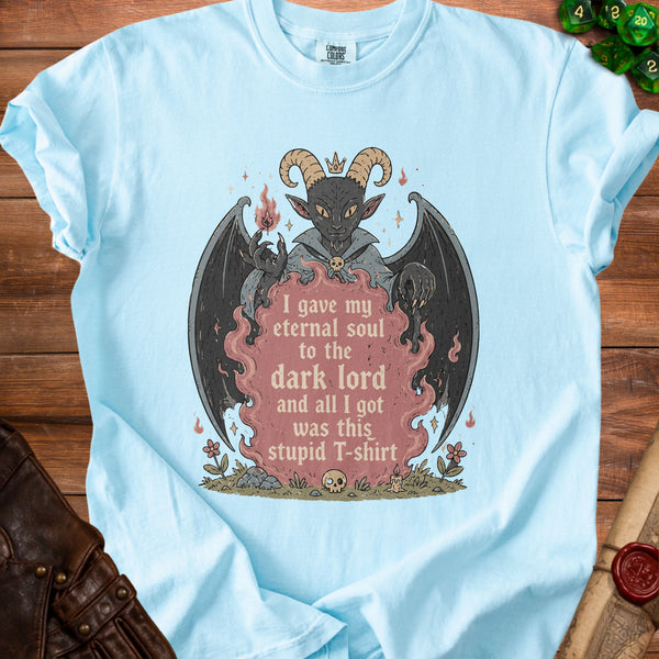 Soulful Sarcasm T-shirt in Chambray