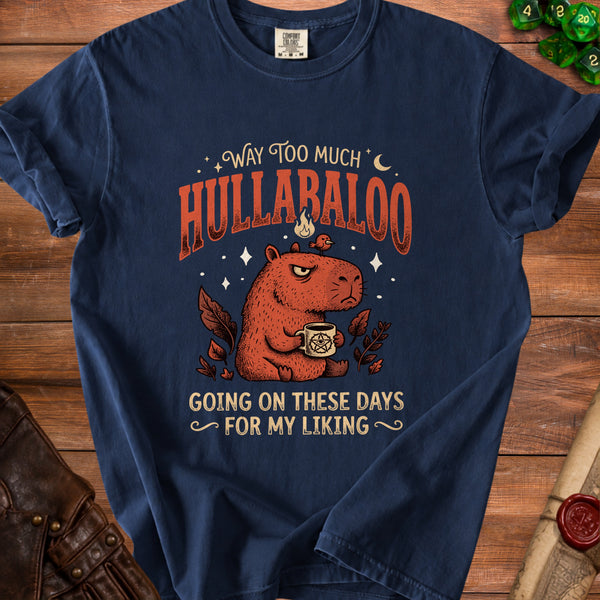Hullabaloo Capybara T-Shirt in True Navy