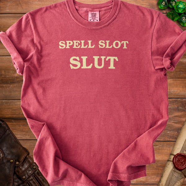 Spell Slot T-shirt in Crimson