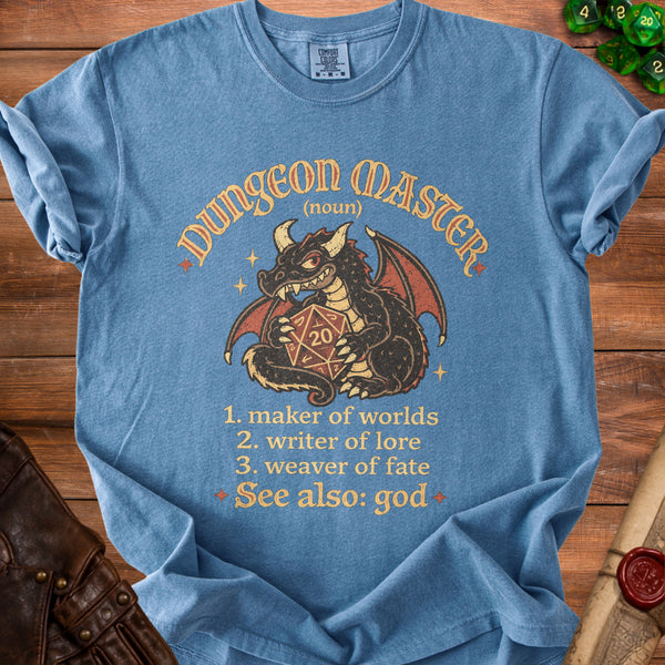 Dungeon Master T-Shirt in Blue Jean