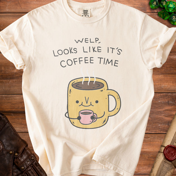 Coffee Time T-Shirt in Ivory