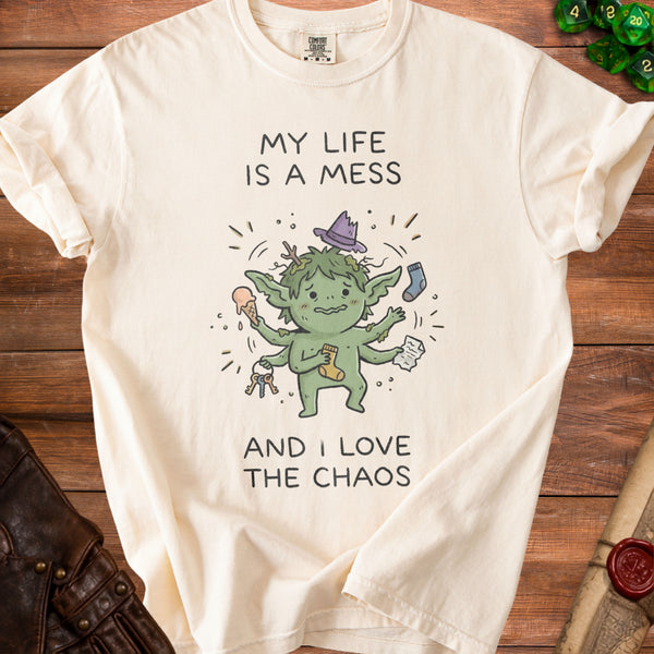 My Life Is A Mess T-Shirt in Ivory