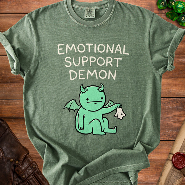 Emotional Demon T-Shirt in Moss