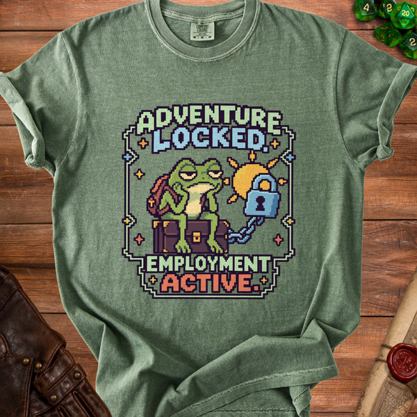 Adventure Locked T-Shirt in Moss