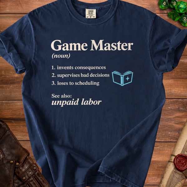 Chaotic Game Master T-Shirt in True Navy