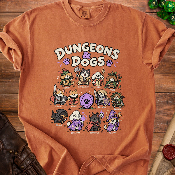 Dungeons Dogs T-Shirt in Yam