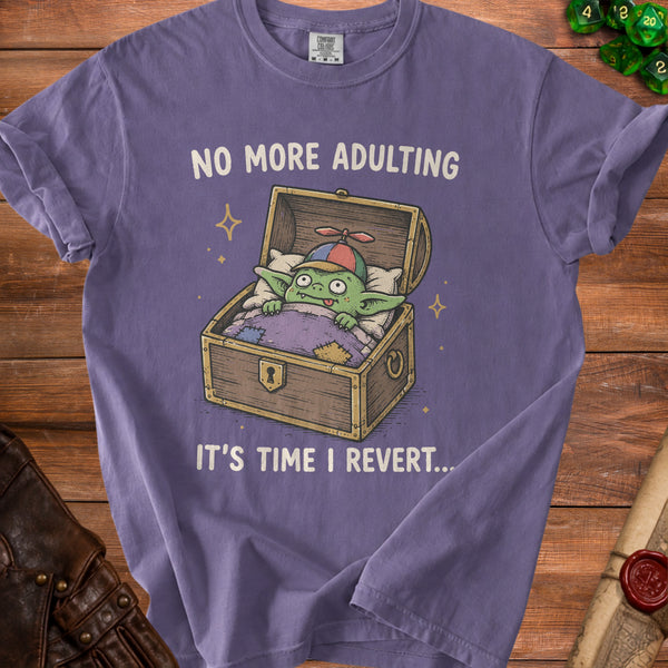 No More Adulting T-Shirt in Grape