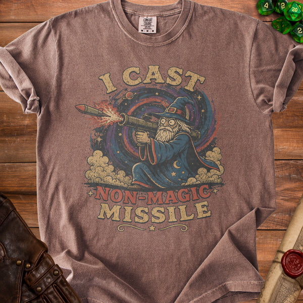 Non-Magic Missile T-Shirt in Espresso