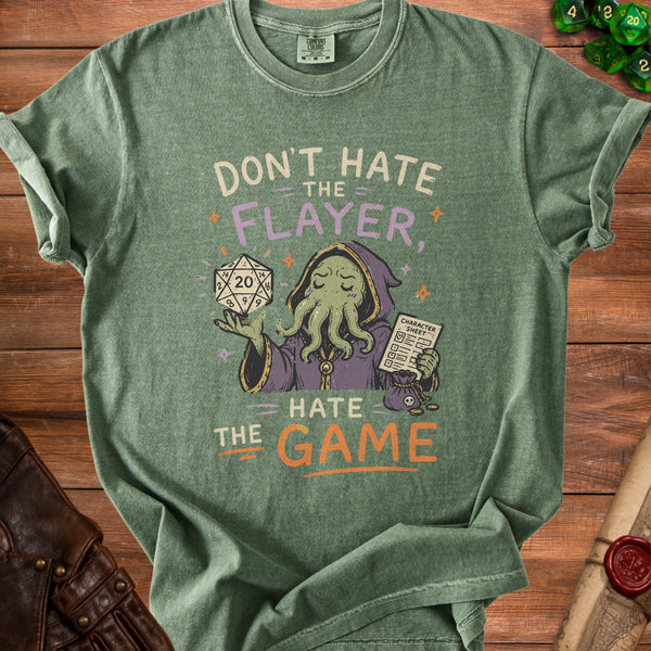 Flayer Game Critical Decisions T-Shirt in Moss