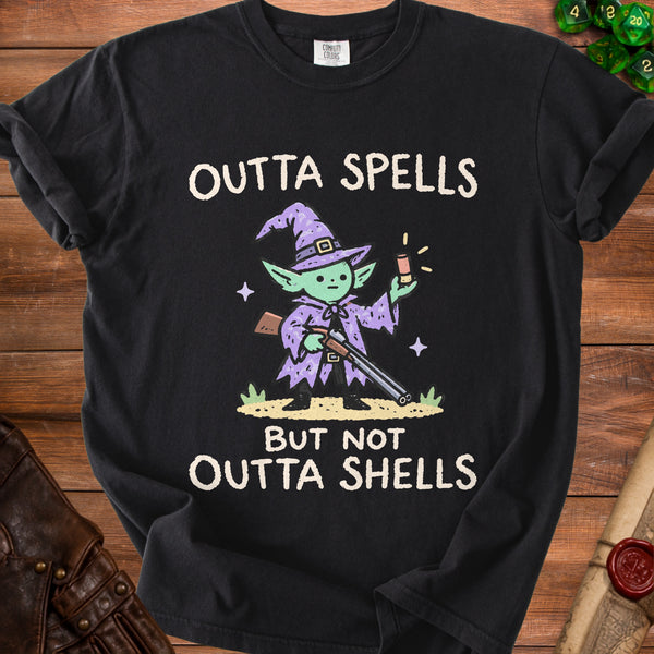 Outta Spells Mana T-Shirt in Black