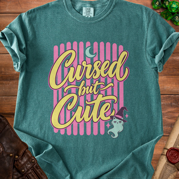 Cursed Cute T-shirt in Blue Spruce