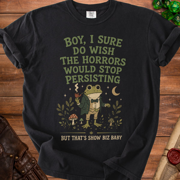 Horrors Persisting Dapper Flair T-Shirt in Black