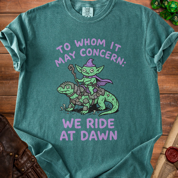Goblin Rider T-Shirt in Blue Spruce