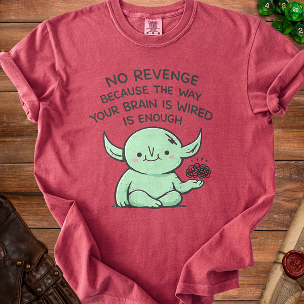 Brain Wired T-Shirt in Crimson
