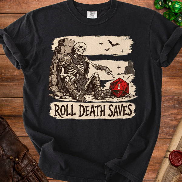Death Saves T-Shirt in Black