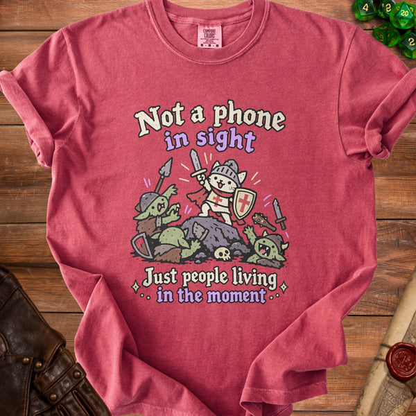 Living Moment T-Shirt in Crimson
