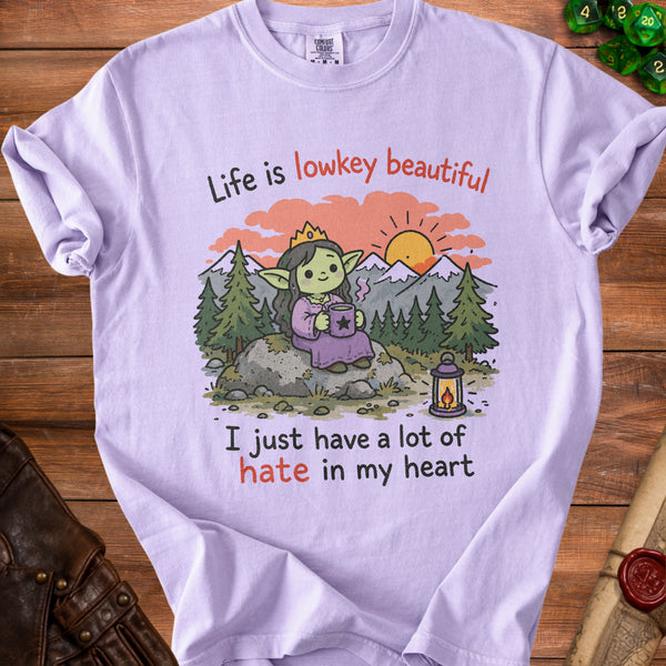 Lowkey Goblin T-Shirt in Orchid