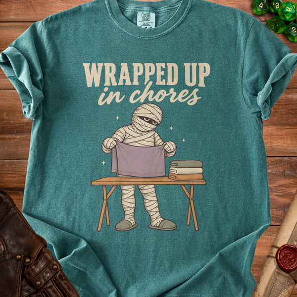 Wrapped Up T-Shirt in Blue Spruce
