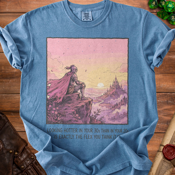 30s Flex T-Shirt in Blue Jean