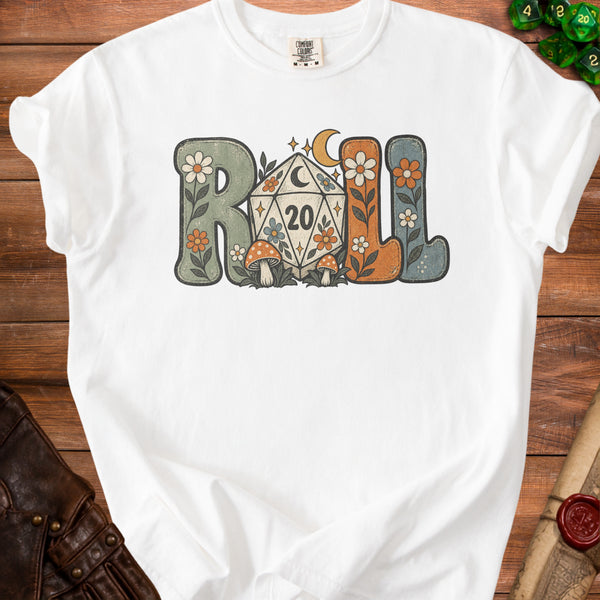 Retro D20 T-shirt in White