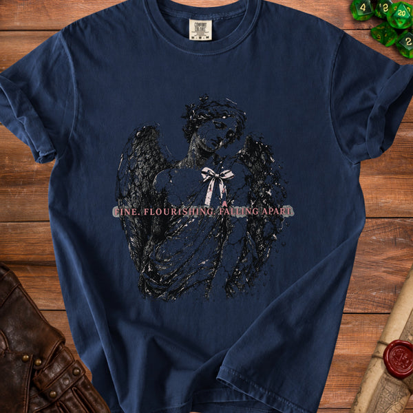 Fine Flourishing T-Shirt in True Navy