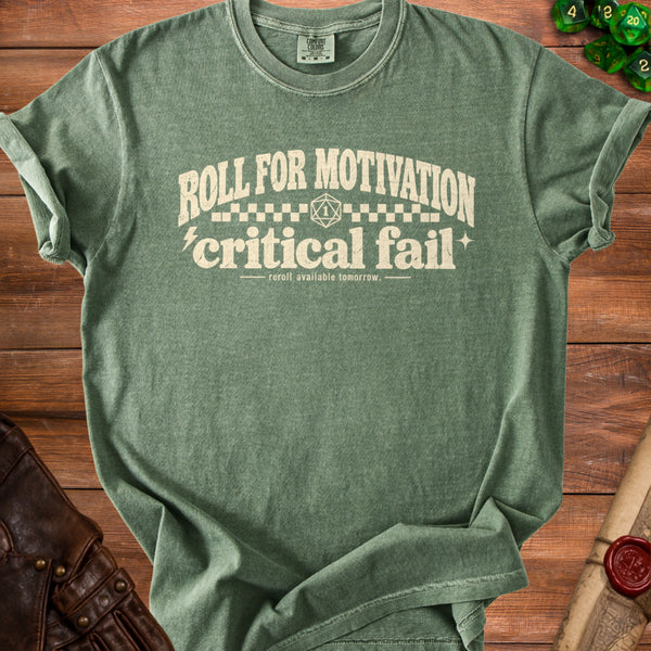 Critical Fail T-Shirt in Moss