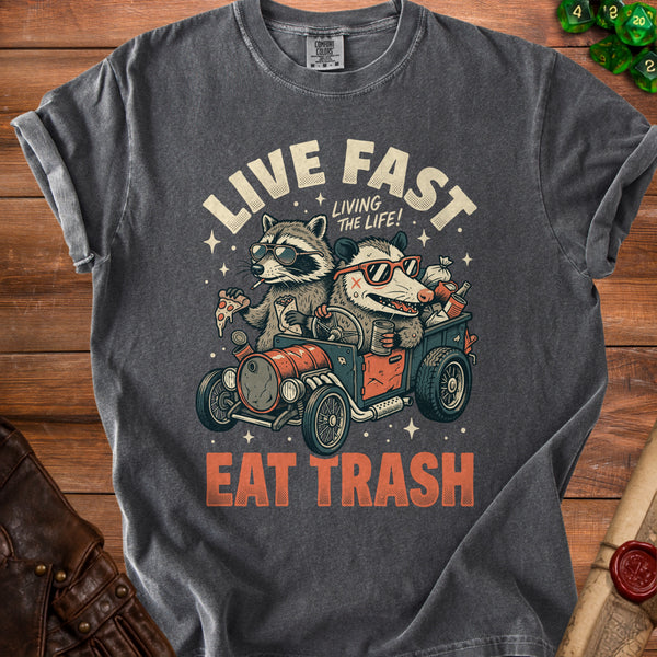 Live Fast T-shirt in Pepper