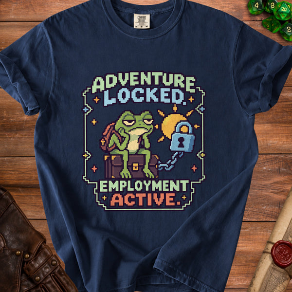 Adventure Locked T-Shirt in True Navy