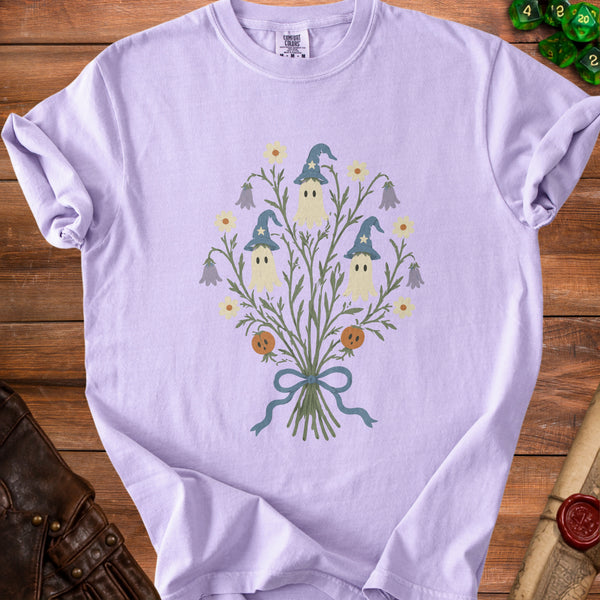 Ghost Bouquet T-shirt in Orchid