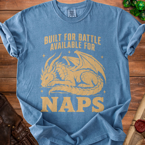 Sleeping Dragon T-shirt in Blue Jean