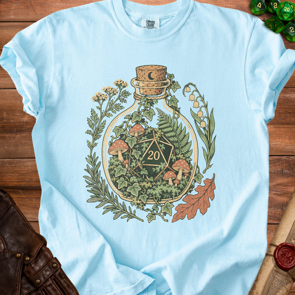 Botanical D20 T-shirt in Chambray