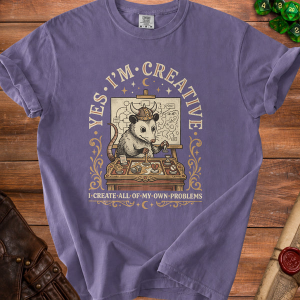 Problems Opossum T-Shirt in Grape
