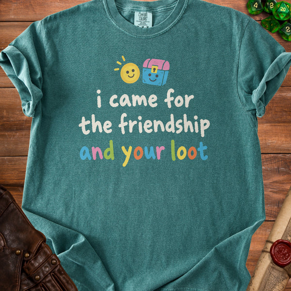 Friendship Loot T-shirt in Blue Spruce