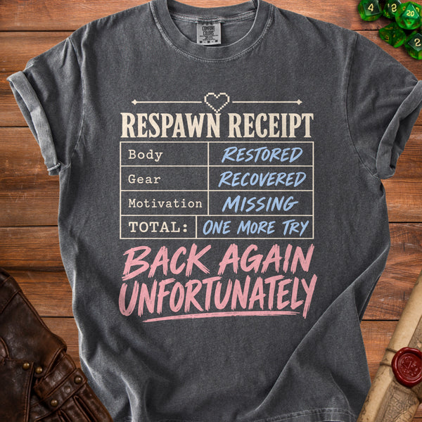 Respawn Receipt T-Shirt in Pepper