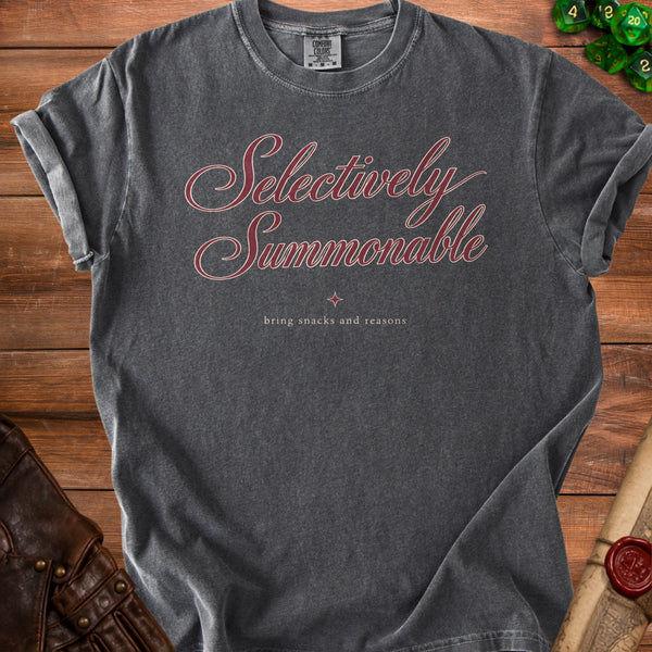 Selectively Summonable T-Shirt in Pepper