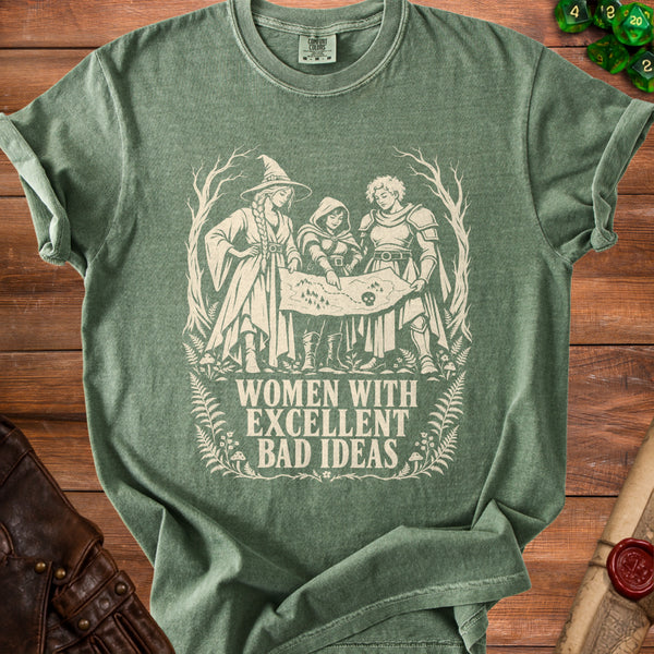 Bad Ideas T-Shirt in Moss