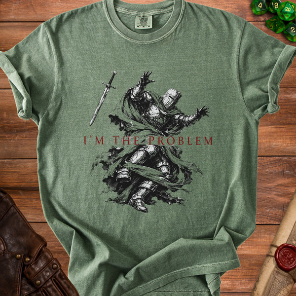 Problem Knight T-shirt in Moss