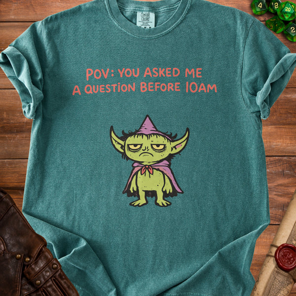 10 AM Mood T-Shirt in Blue Spruce
