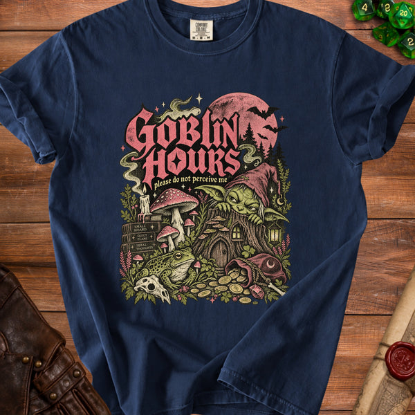 Goblin Hours T-Shirt in True Navy