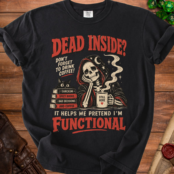 Dead Inside T-Shirt in Black