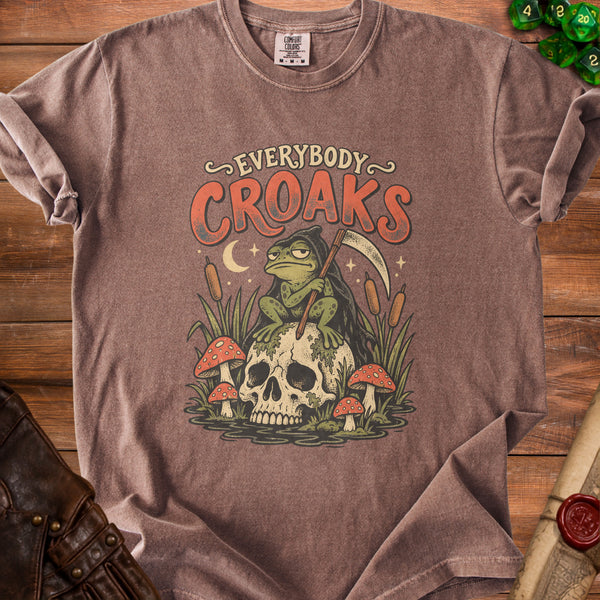 Everybody Croaks T-Shirt in Espresso