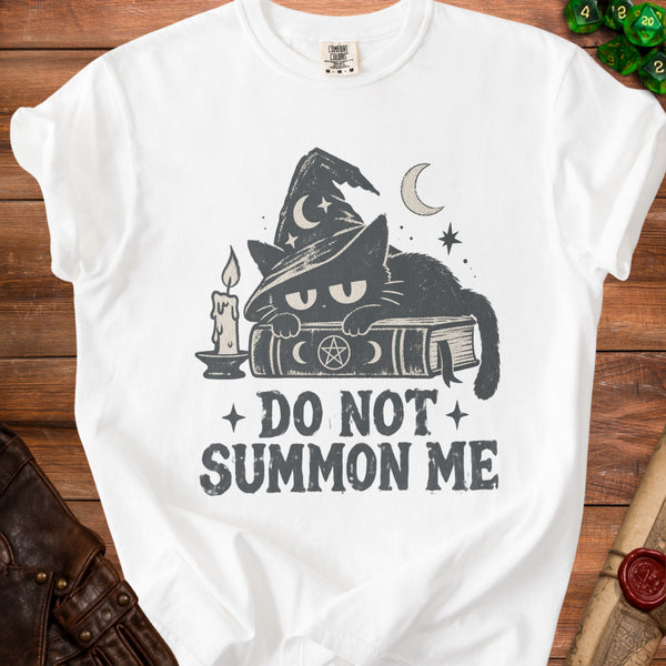 Summon Cat T-shirt in White