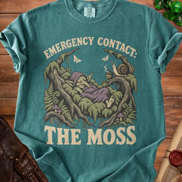 Moss Goblin T-Shirt in Blue Spruce