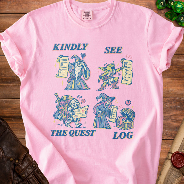 Quest Log T-Shirt in Blossom