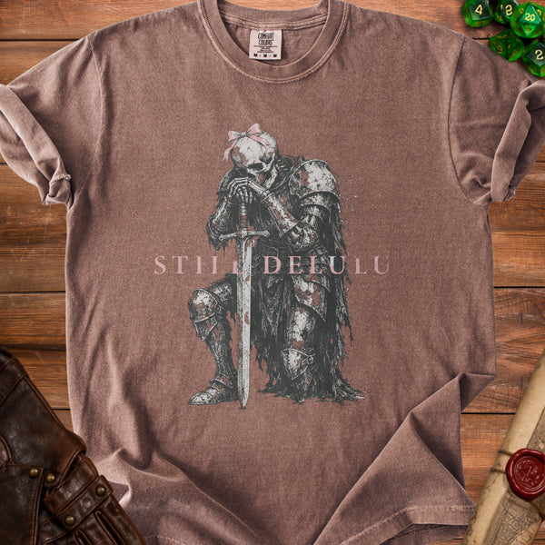 Delulu Knight T-Shirt in Espresso