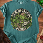 Goblin Garden Society logo featuring a happy goblin watering plants.