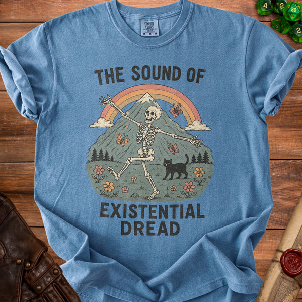 Existential Vibe T-Shirt in Blue Jean