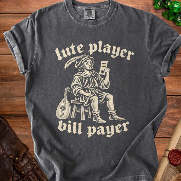 Lute Player T-shirt in Pepper