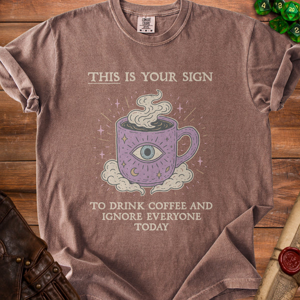 Mystical Mug T-Shirt in Espresso